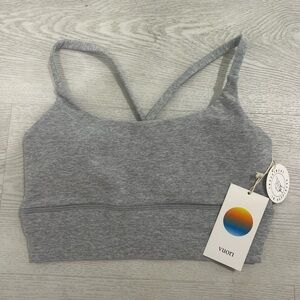Vuori Heather Gray Sports Bra